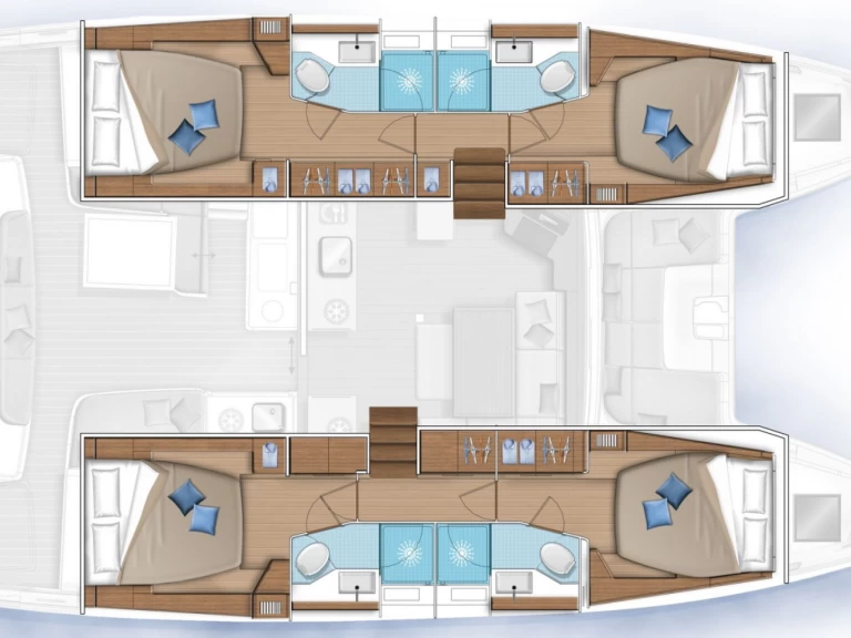 Pronájem lodi Le Marin lákavé ceny Lagoon 46