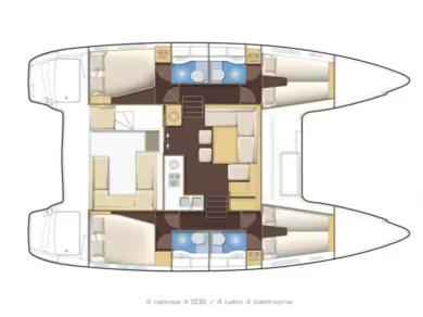 Pronájem lodi Lagoon Lagoon 400 S2 v Es Jondal na Samboatu