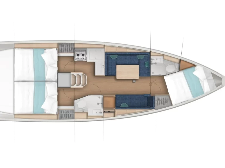 Jeanneau Sun Odyssey 380 jednotlivci a charterové společnosti v Kos