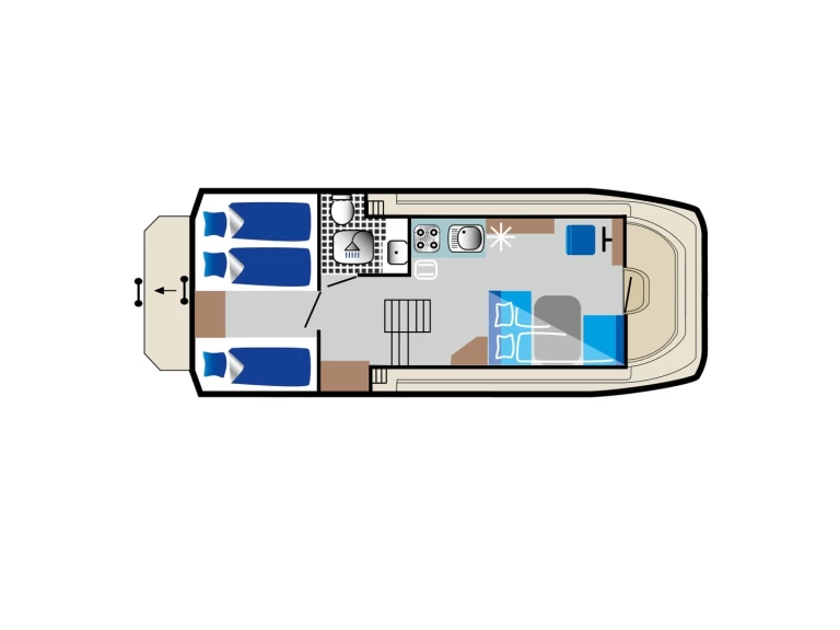 Pronajmout Motorová loď se skipperem či ne  v Mildenberg