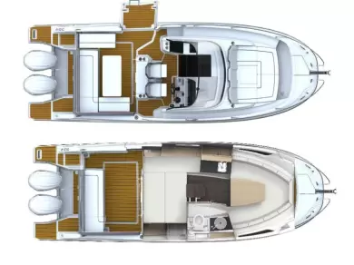 Pronájem Motorová loď v Empuriabrava -Jeanneau Cap Camarat 9.0 WA