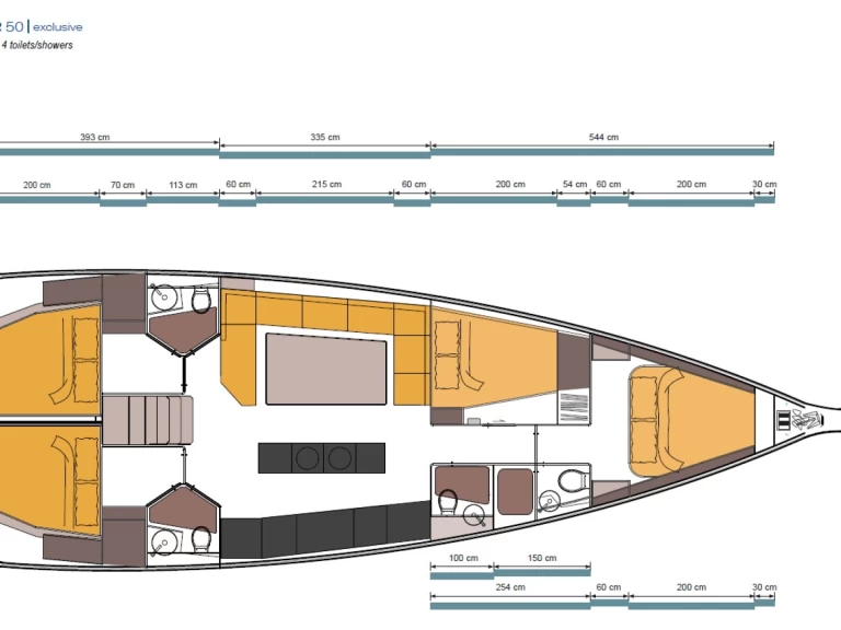 D&D Yacht D&D Kufner 50 jednotlivci a charterové společnosti v Fethiye