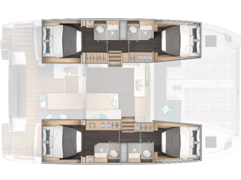 Pronájem Katamarán v Le Marin -Lagoon Lagoon 43