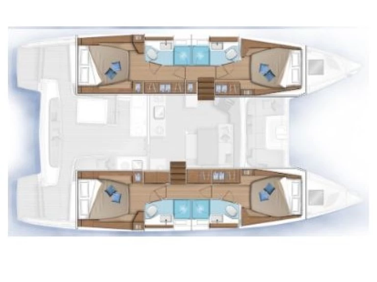 Pronajmout si Lagoon Lagoon 46 v Lefkáda