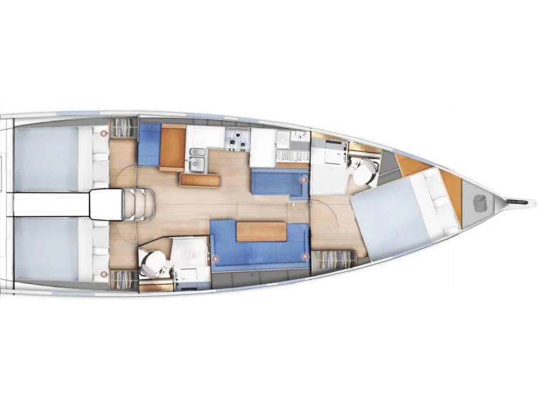 Jeanneau Sun Odyssey 410 jednotlivci a charterové společnosti v Cannigione