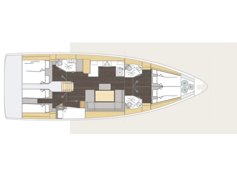 Pronájem jachty v Novi Vinodolski -Bavaria Bavaria C46 na Samboatu