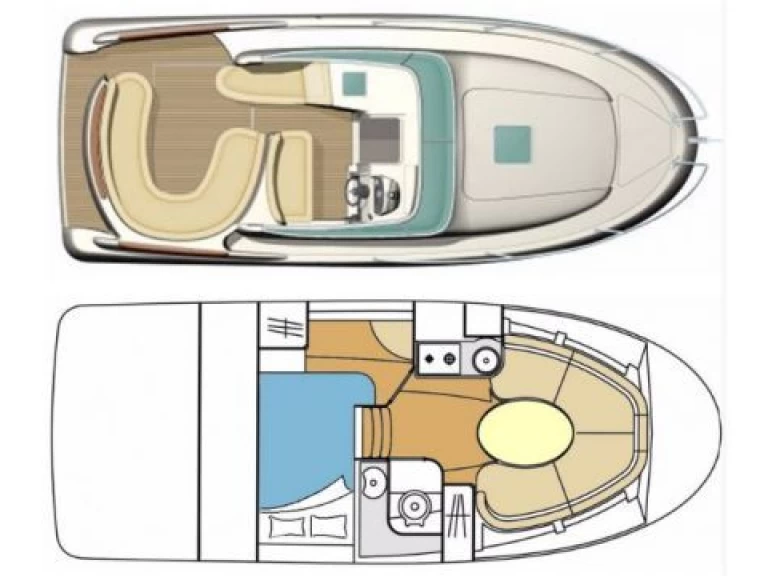 Pronájem Motorová loď v Mandelieu-la-Napoule -Jeanneau Leader 805