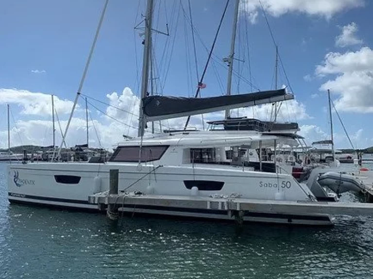 Pronájem jachty v Tortola -Fountaine Pajot Saba 50 na Samboatu