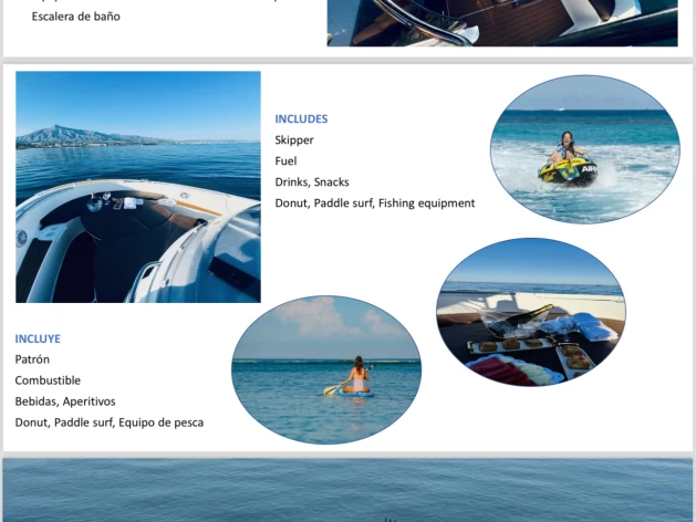 Pronájem jachty v Marbella -Suzuki DF 115 BTL na Samboatu