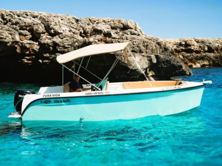 Pronájem lodi Mareti 585 Open v Ciutadella de Menorca na Samboatu
