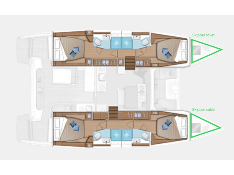 Pronájem Katamarán v Kaštela -Lagoon Lagoon 46