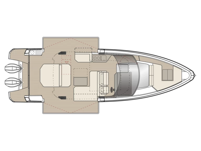 Pronajmout Motorová loď se skipperem či ne Saxdor v Salamína