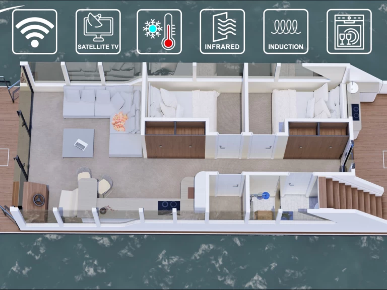 Říční loď k pronájmu v Waren (Müritz) za nejlepší cenu