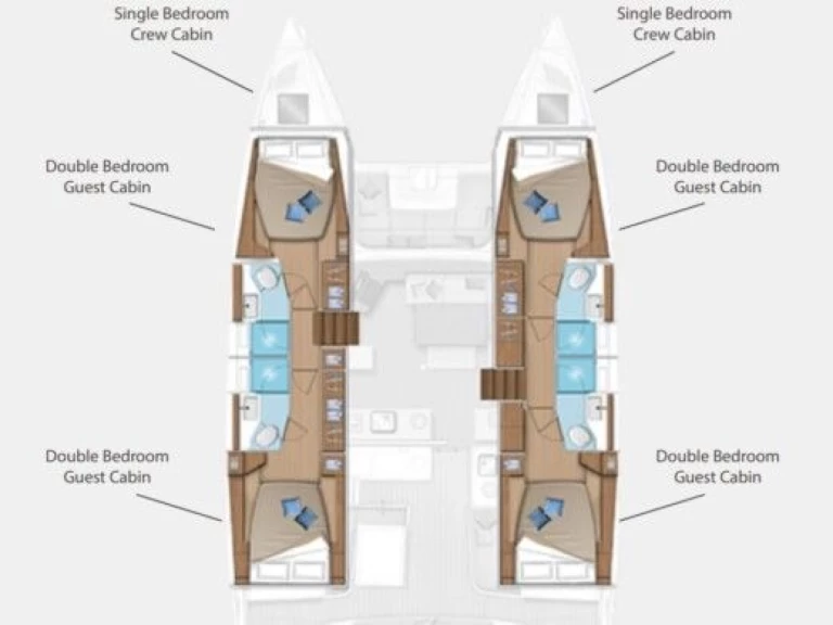 Pronájem Katamarán v Kardámaina -Lagoon Lagoon 46