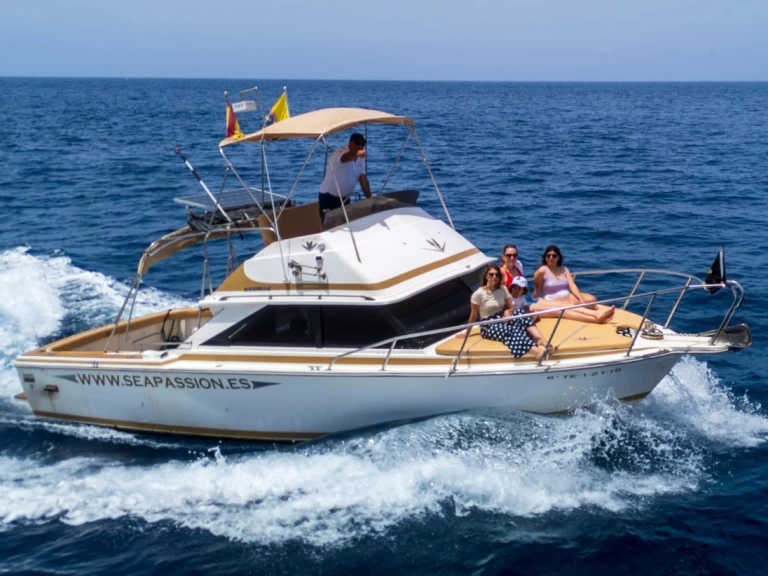 Pronájem jachty v Guía de Isora -Bertram Bertram 28 flybrigde na Samboatu