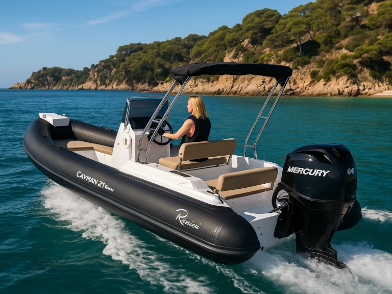 Pronájem Polotuhá loď Ranieri s licencí