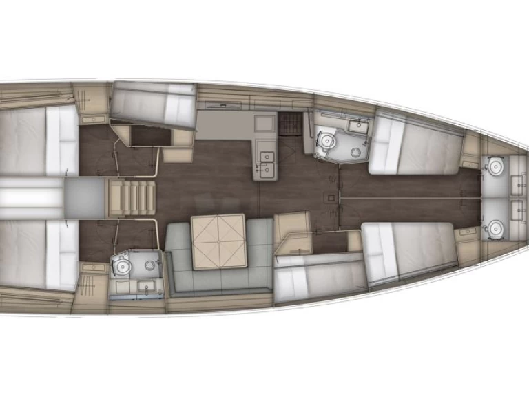 Pronájem lodi Donji Seget lákavé ceny Dufour 54 - 6 cab.