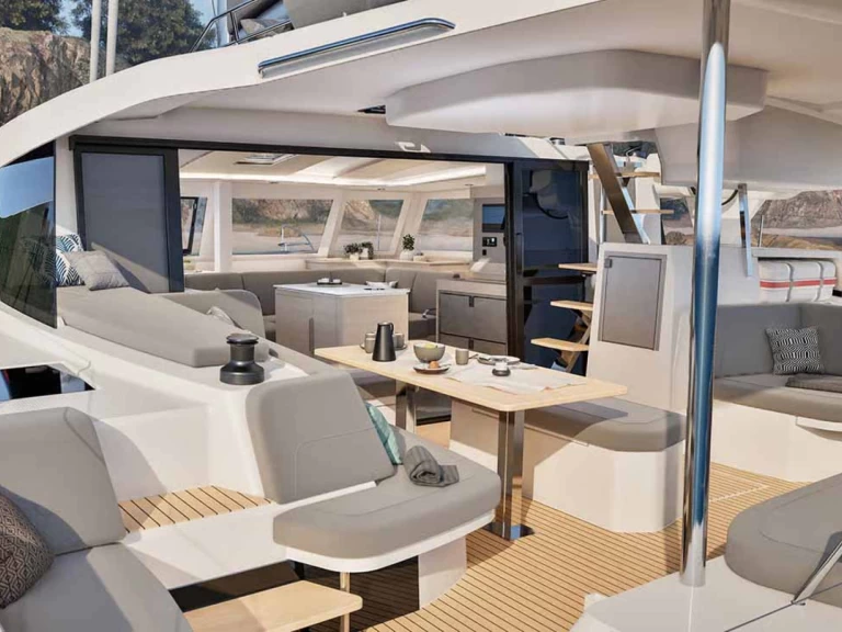 Pronajmout si Fountaine Pajot Fountaine Pajot FP 44 Quatuor - 4 cab. v Trogir