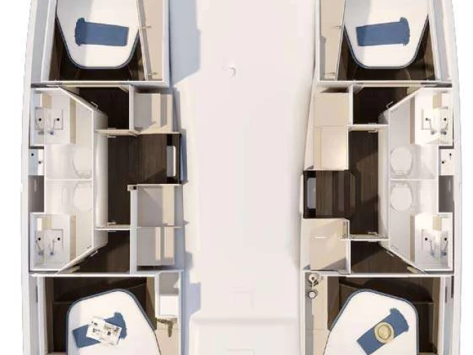 Fountaine Pajot FP 41 jednotlivci a charterové společnosti v Pointe-à-Pitre