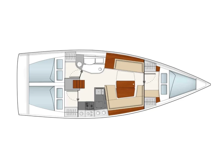 Pronájem Plachetnice v Sámi -Hanse Hanse 385