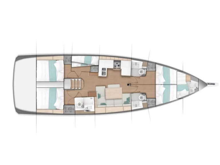 Pronájem jachty v Puntone -Jeanneau Sun Odyssey 490 na Samboatu