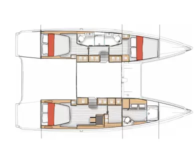 Pronájem Katamarán v Canet-en-Roussillon -Excess Excess 13