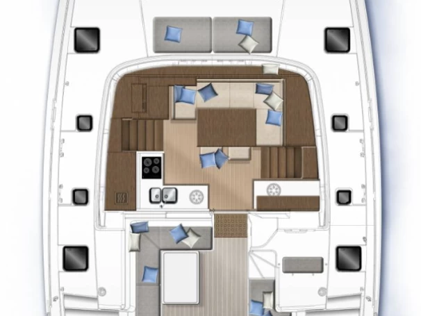 Pronájem lodi Bas du Fort lákavé ceny Lagoon 40