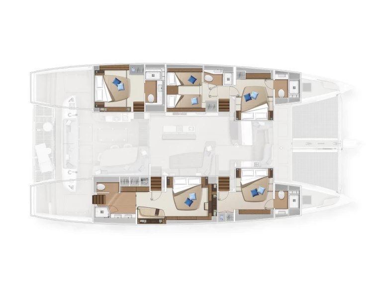 Pronájem Katamarán Lagoon s licencí