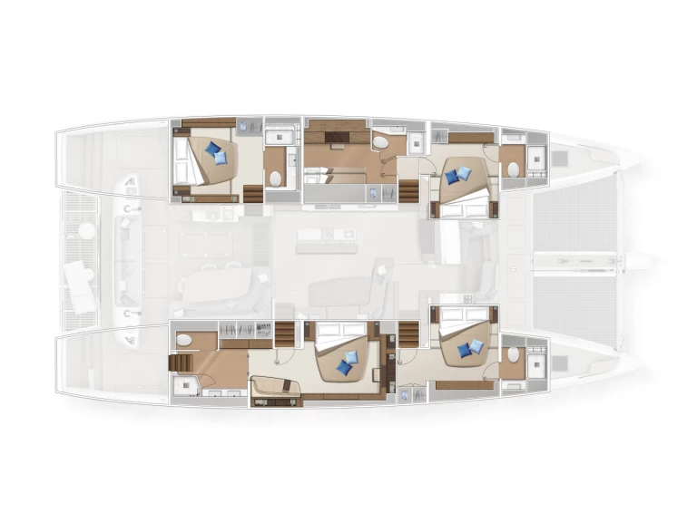 Pronájem lodi Lagoon Lagoon Sixty 5 Owner's Version v Salerno na Samboatu