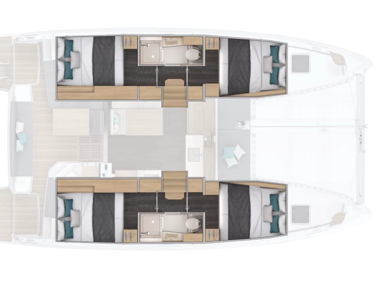 Pronájem jachty v Kaštela -Lagoon Lagoon 38 na Samboatu