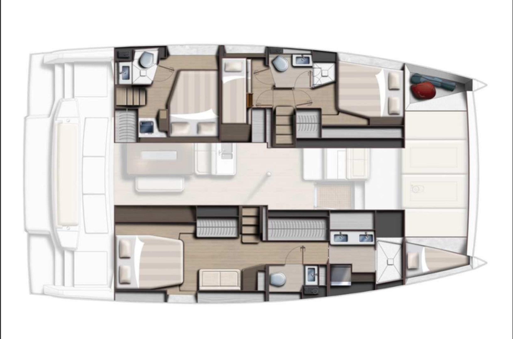 Pronájem Katamarán v Le Marin -BALI 4.6 4 CABINES BALI 4.6 