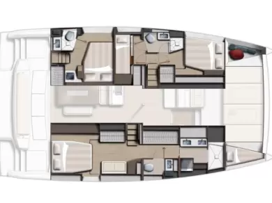 Pronájem Katamarán v Le Marin -BALI 4.6 4 CABINES BALI 4.6 