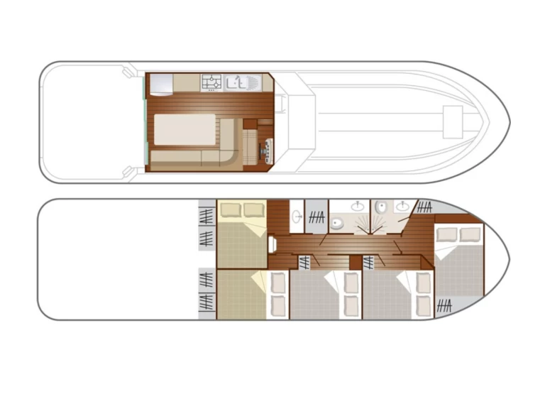 Pronájem jachty v Sablé-sur-Sarthe -Nicols Yacht Confort Groupe XL 8-12 p. na Samboatu
