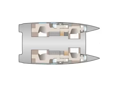 Pronájem Katamarán v Porto-Vecchio -Fountaine Pajot Aura 51