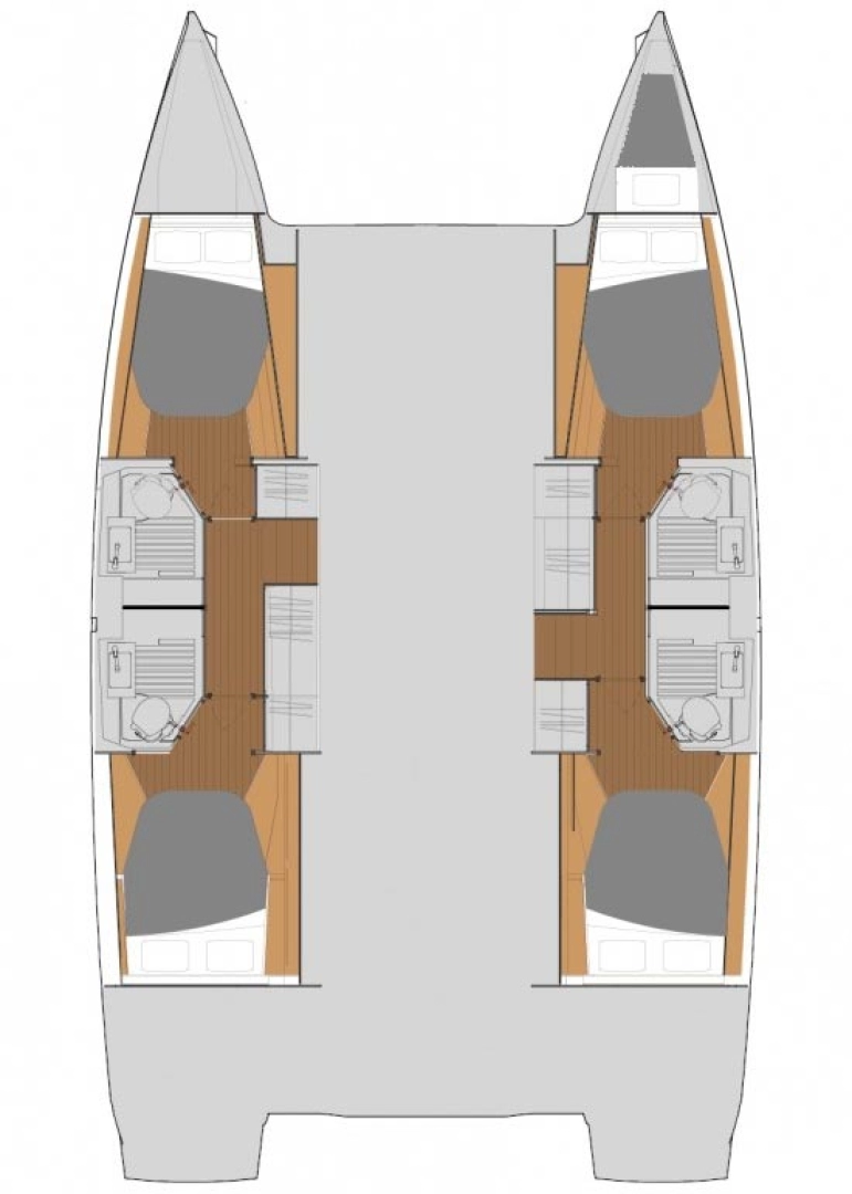 Fountaine Pajot Astrea 42 jednotlivci a charterové společnosti v Trogir