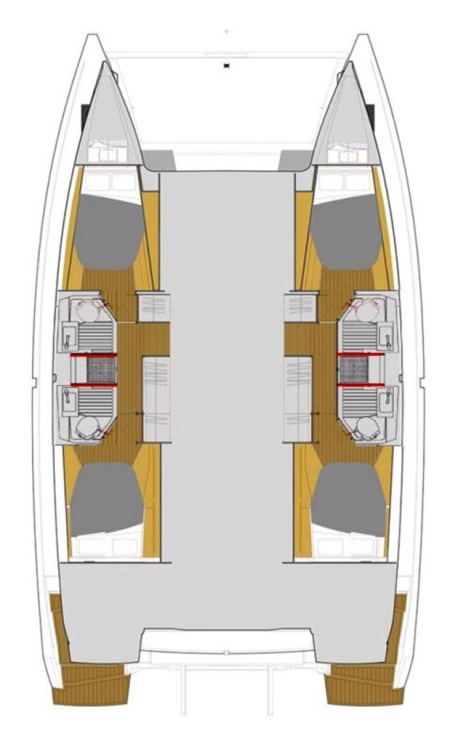 Pronájem Katamarán v Trogir -Fountaine Pajot Astrea 42