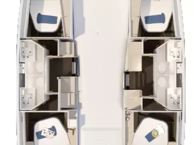 Pronájem jachty v Biograd Na Moru -Fountaine Pajot Fountaine Pajot FP 41 Quatuor 4 na Samboatu