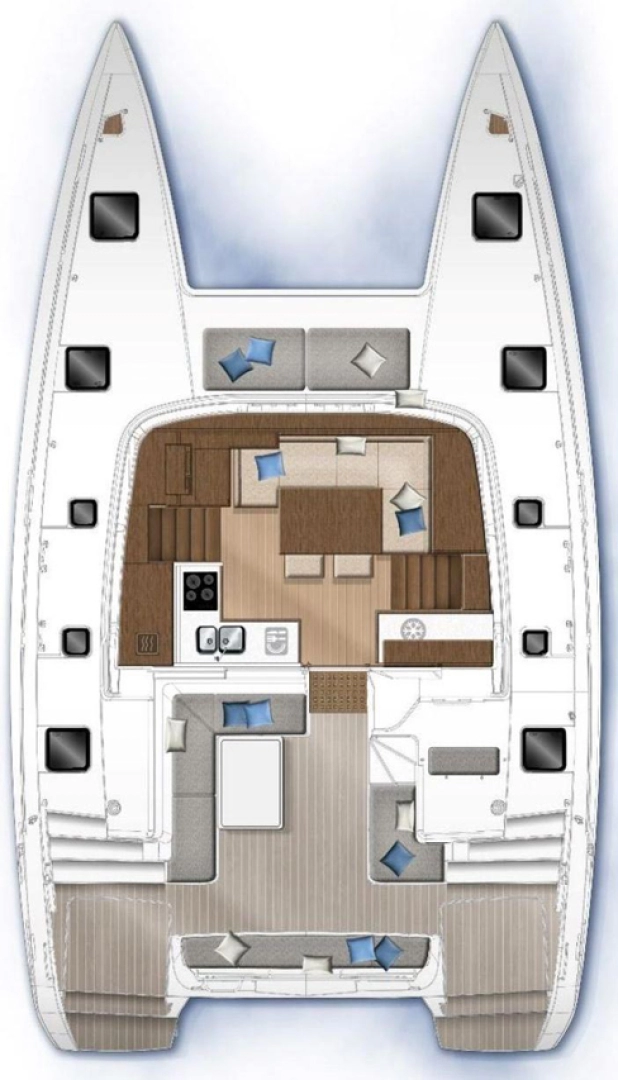 Pronájem Katamarán Lagoon s licencí