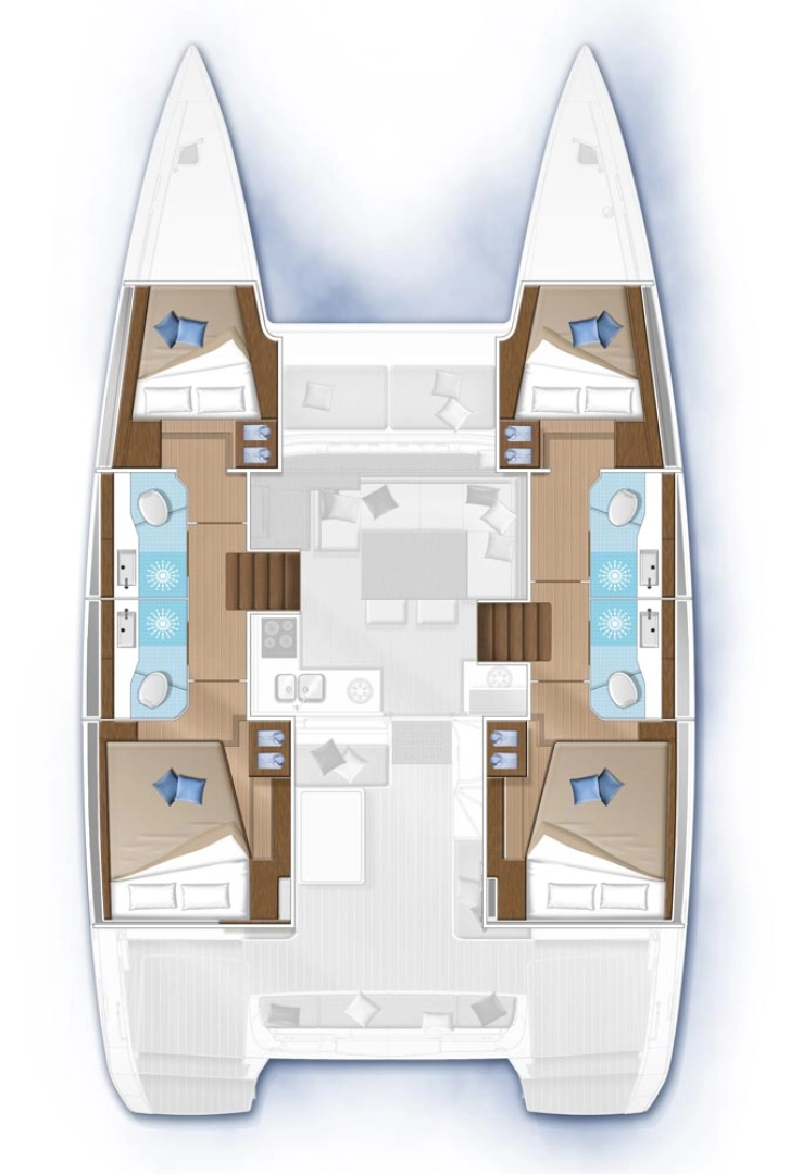 Pronájem Katamarán v Šibenik  -Lagoon Lagoon 40