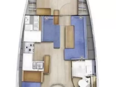 Pronájem lodi Jeanneau Sun Odyssey 410 v Murter-Kornati na Samboatu