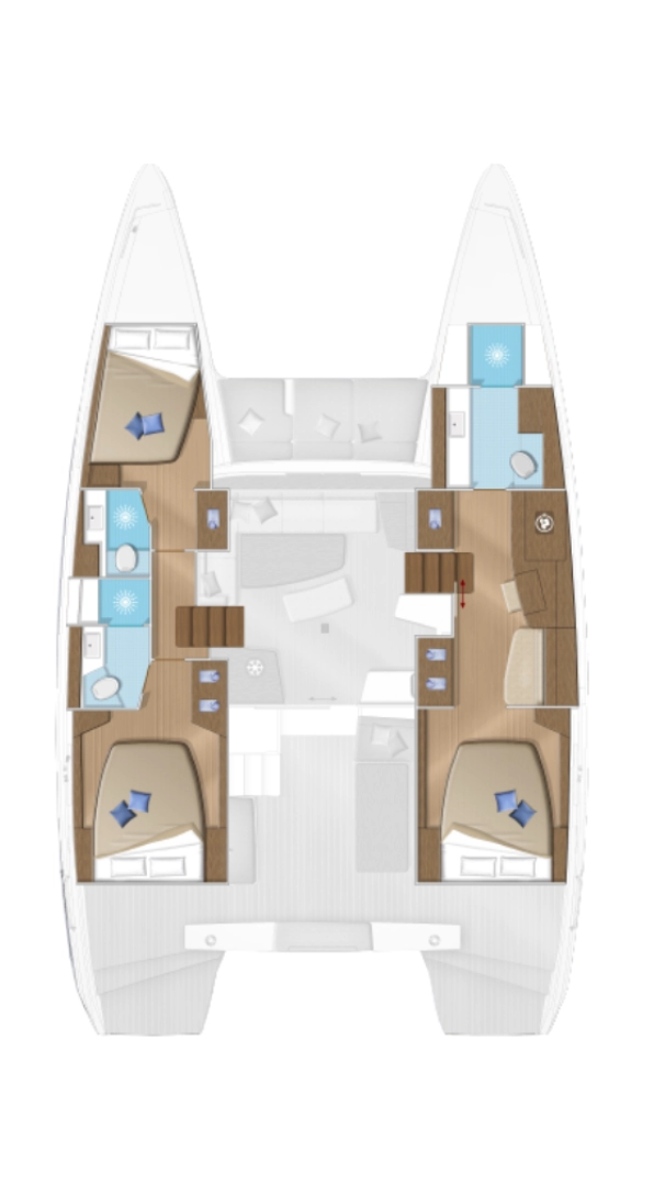 Pronájem Katamarán Lagoon s licencí