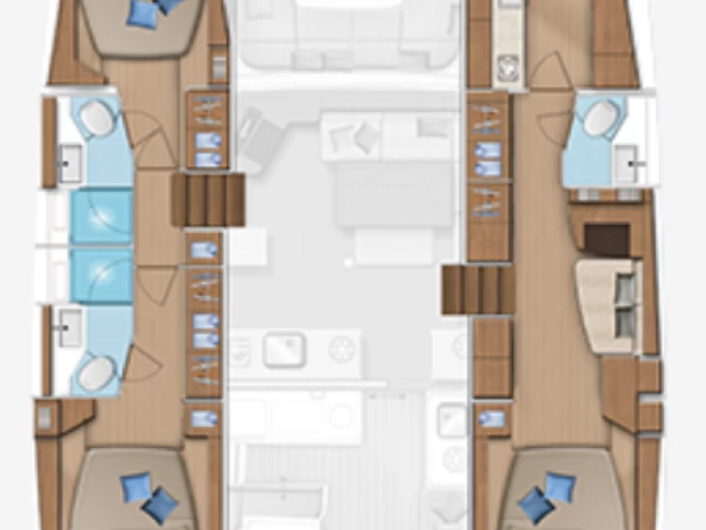 Pronajmout si Lagoon Lagoon 46 v Portocolom