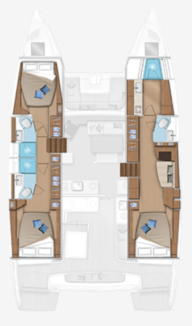 Pronajmout si Lagoon Lagoon 46 v Portocolom