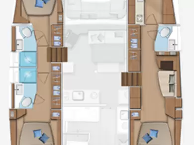 Pronajmout si Lagoon Lagoon 46 v Portocolom