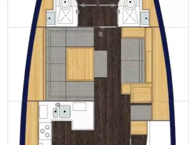Pronájem jachty v Kaštela -Bavaria Cruiser 50 na Samboatu