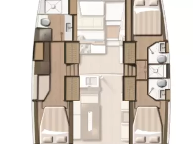 Pronájem jachty v Göcek  -Bali Bali 4.2 na Samboatu