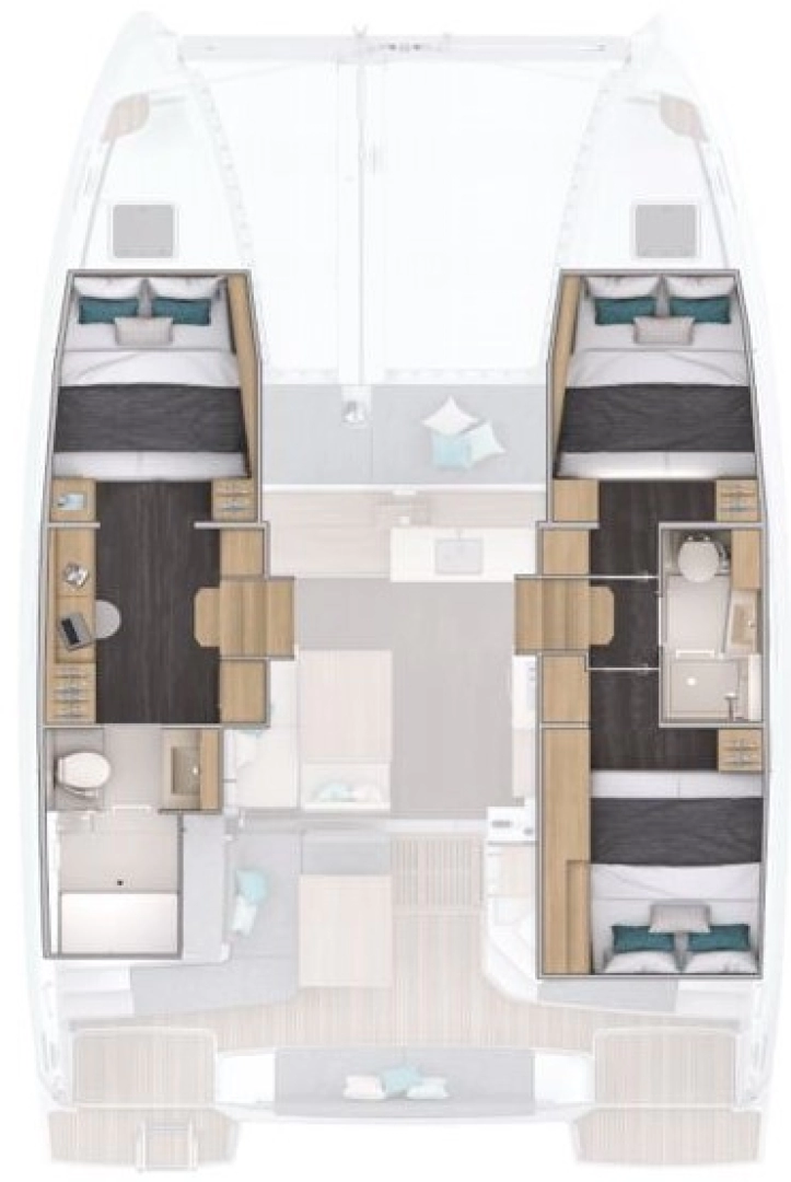 Pronajmout si Lagoon Lagoon 38 - 3 + 2 cab. v Elliniko 