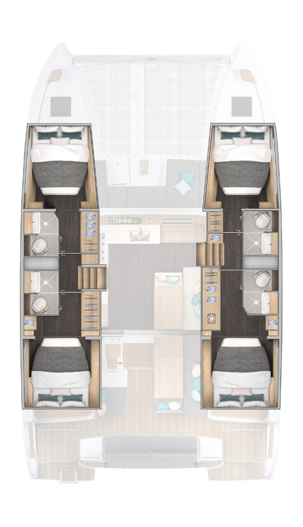 Pronájem Katamarán v Palma de Mallorca -Lagoon Lagoon 43