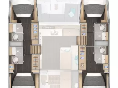 Pronájem Katamarán v Palma de Mallorca -Lagoon Lagoon 43