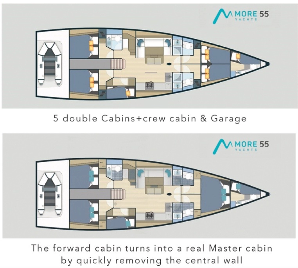 More Boats More 55 jednotlivci a charterové společnosti v Donji Seget
